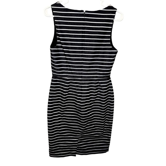 The Limited Black White Striped Sleeveless Sheath Dress - Picture 2 of 3